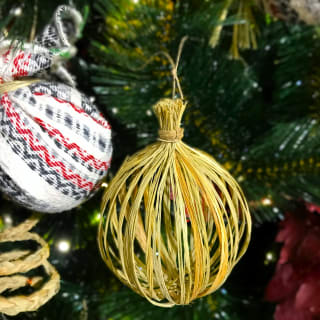 Taller adornos de Navidad de Esparto 2