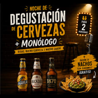 Degustación de cervezas + monólogo 1