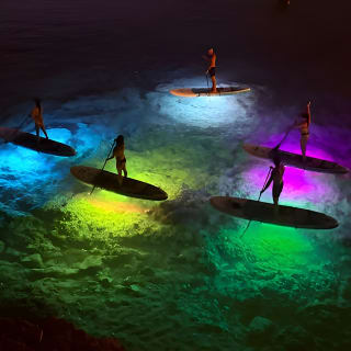 90' Stand Up Paddle tour in a small group in Cala Ratjada 8