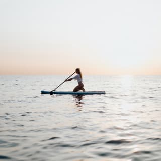 Paddle Surf al amanecer o atardecer en Barcelona 2