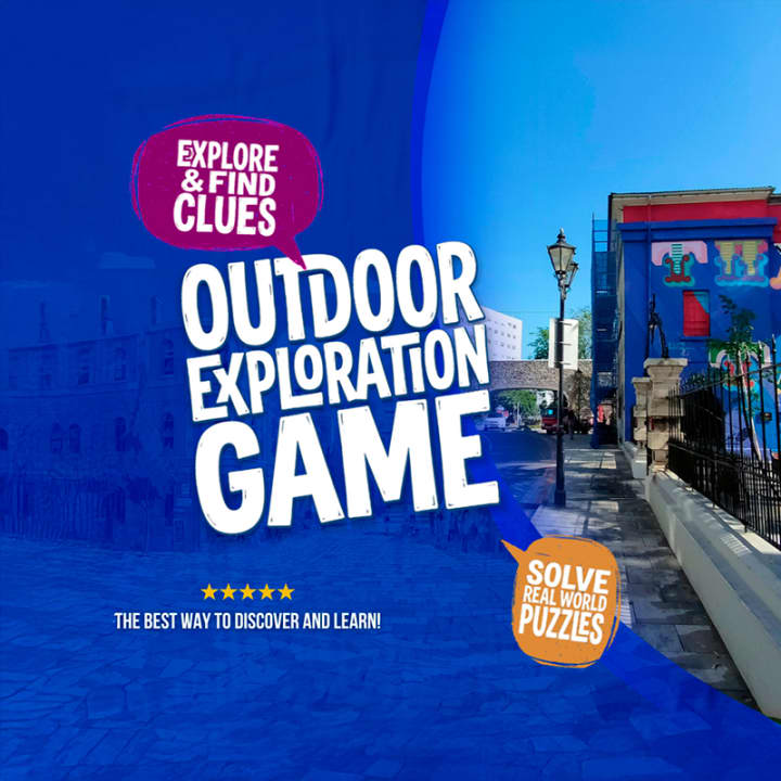 Juego de exploración al aire libre en el centro de Gibraltar