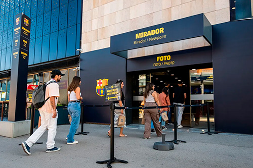 Mirador de las obras del Camp Nou