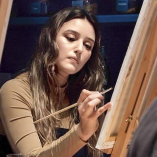 Pintura y vermut: pinta un cuadro con vermut y pica pica 3