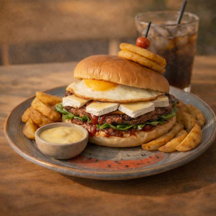 Menús Burger All Day en Waffle Barcelona